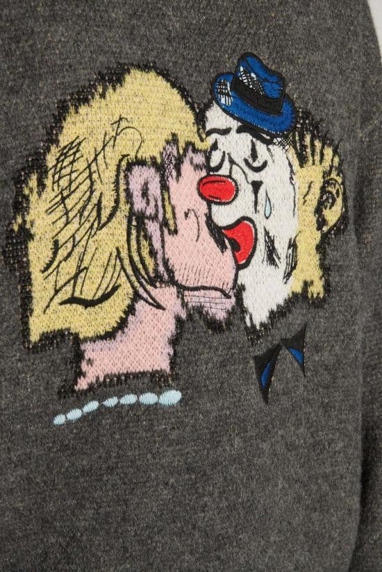  파스 드 메르 스웨터 Pas De Mer Hard Times 점퍼 그레이 - PAS DE MER