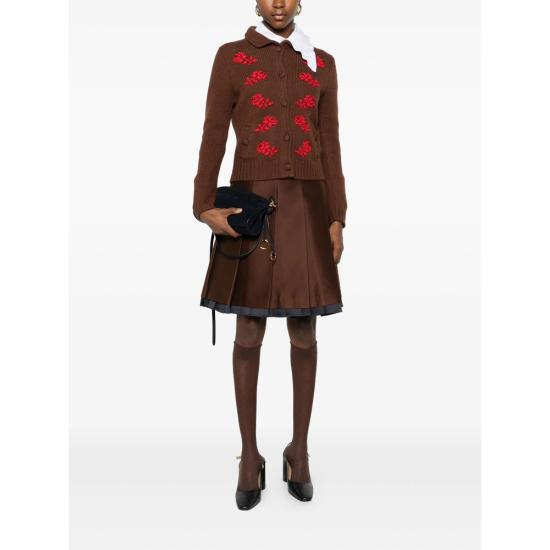 25FW 슈슈/통 미디 스커트 MWDESK10SAT254BN100 BROWN DOM - SHUSHU/TONG