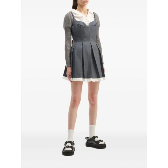 25FW 슈슈/통 미디 원피스 MWDEDR11FFV456GR100 GREY DOM - SHUSHU/TONG