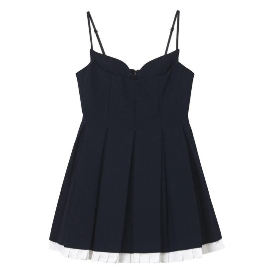 25FW 슈슈/통 미디 원피스 MWDEDR11TUT152NA100 NAVY BLUE DOM