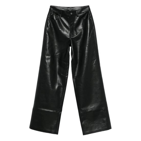 25FW 애니빙 가죽 팬츠 A 06 11292 BLK26 BLACK