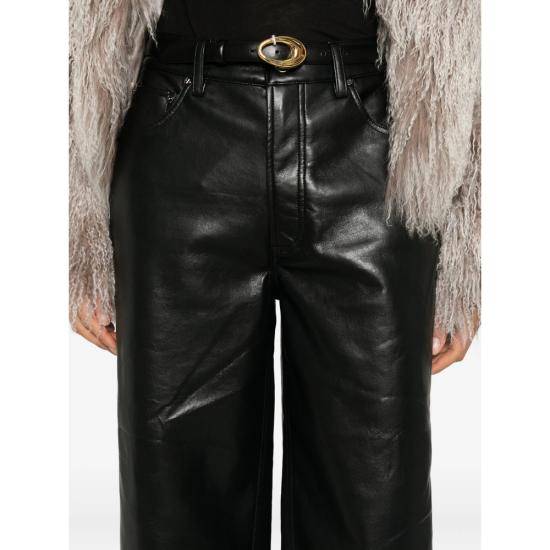 25FW 애니빙 가죽 팬츠 A 06 11292 BLK26 BLACK - ANINE BING