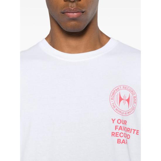 26SS Kompakt Record Bar 반팔 티셔츠 KRB05 WHITE - KOMPAKT RECORD BAR
