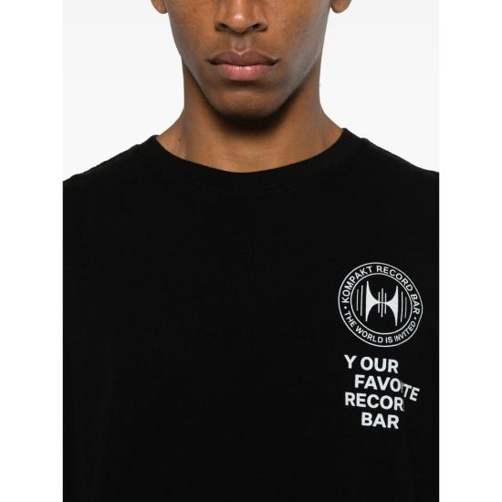 26SS Kompakt Record Bar 반팔 티셔츠 KRB05 BLACK - KOMPAKT RECORD BAR