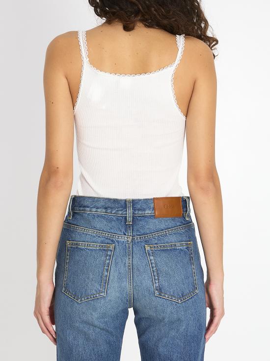 25FW 끌로에 반팔 티셔츠 CH25WJH01185 WHITE - CHLOE