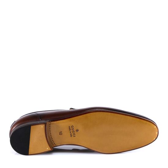 25FW 구찌 조던 레더 로퍼 406994BLM002024 BROWN DOM - GUCCI