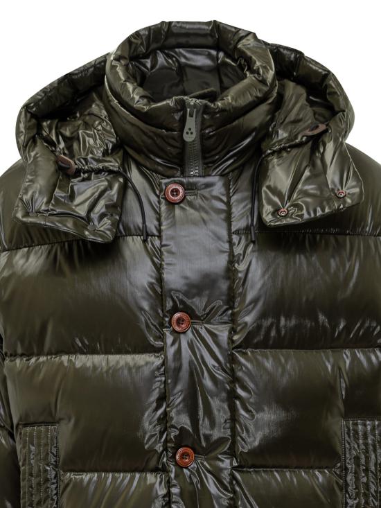 25FW 페트레이 제미 KSG 후드 장식 무지갯빛 다운 재킷  PEU559501181998 669 - PEUTEREY