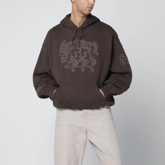 25FW 칼하트 WIP 후드 핵워크 스웨트셔츠 I035641CO Brown