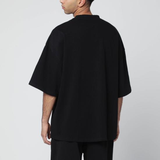 25FW 엔타이어 스튜디오 반팔 티셔츠 UNU 25 2033CO Black - ENTIRE STUDIOS