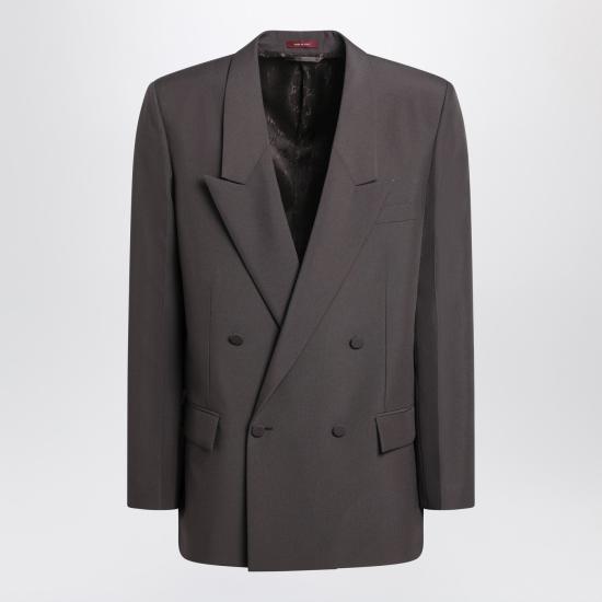 25FW 구찌 더블 브래스트 테크니컬 파나마 자켓 849881Z7AYA Brown