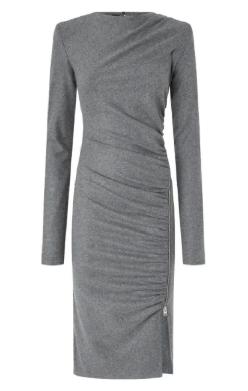 25FW 핑코 미디 원피스 106126A2ZU I76 Grigio corvo