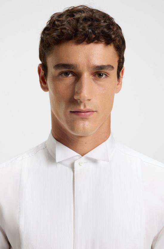 25FW 보스 긴팔 셔츠 50550662 10272509 01 100 White - BOSS