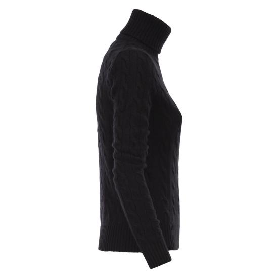 25FW 폴로 랄프로렌 울 캐시미어 케이블 니트 터틀넥 211888686 BLACK - POLO RALPH LAUREN