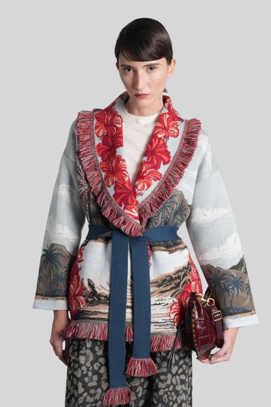 25FW 알라누이 가디건 421985 LWHB064E25KNI008 MULTICOLOR