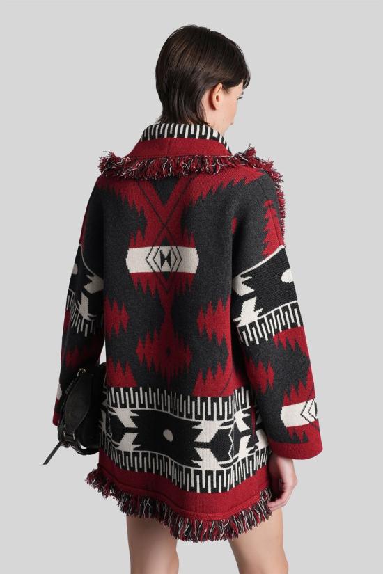 25FW 알라누이 가디건 421981 LWHB064E25KNI002 RED - ALANUI