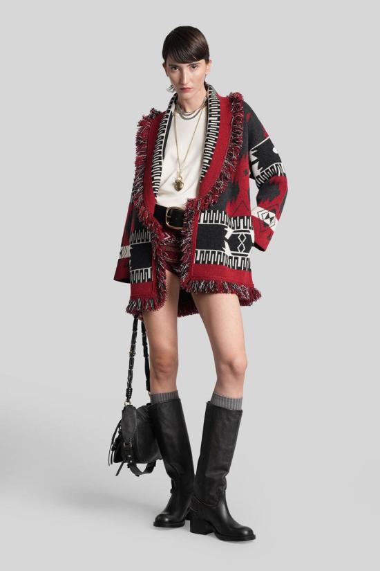 25FW 알라누이 가디건 421981 LWHB064E25KNI002 RED - ALANUI