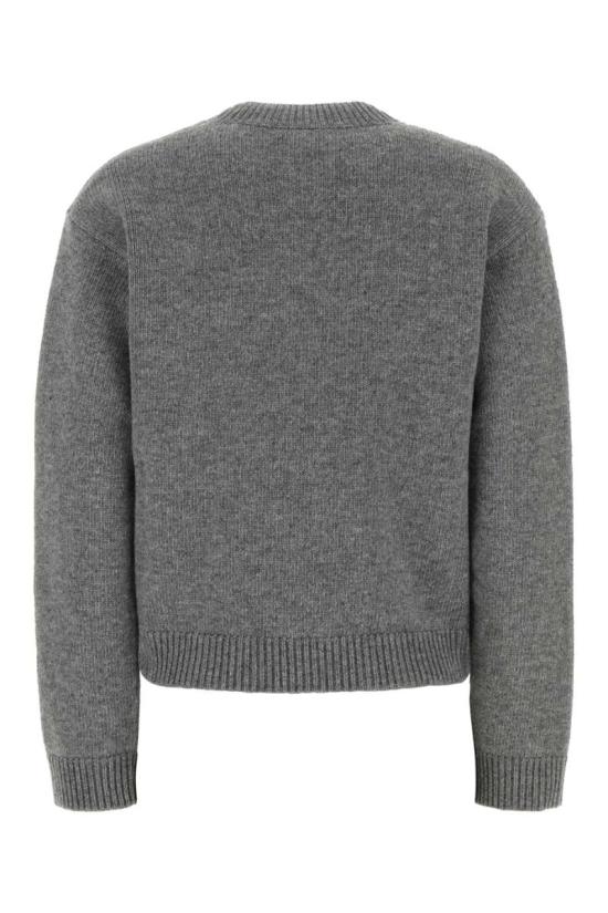 25FW 구찌 인타르시아 울 탑 스웨터 770072XKEBC 2323 GREY - GUCCI