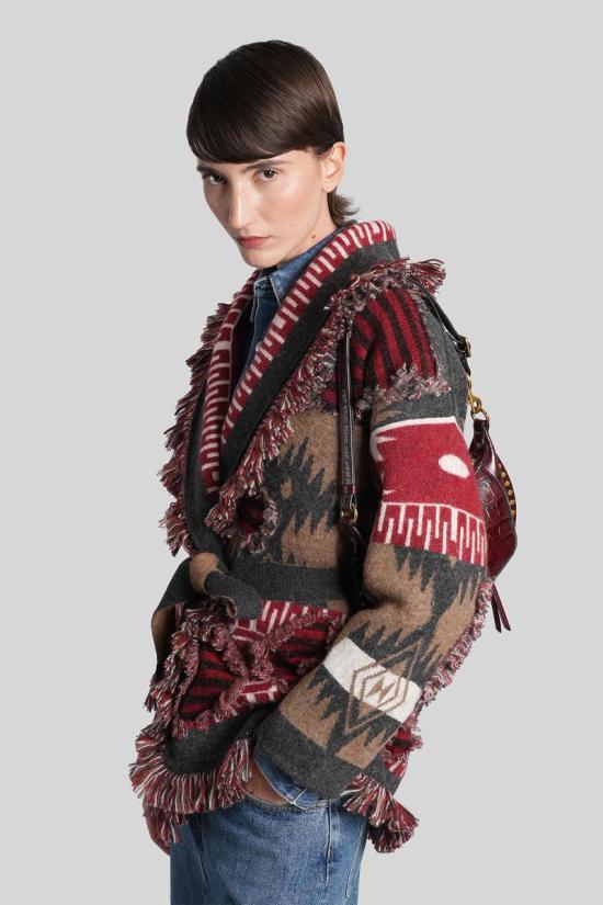 25FW 알라누이 가디건 421986 LWHB064E25KNI00A MULTICOLOR - ALANUI