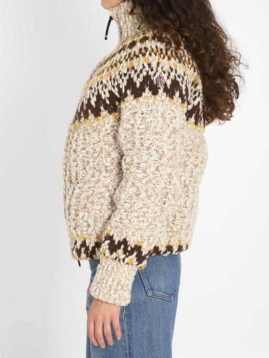 25FW 몽클레어 가디건 5616482 K20989B00013 M7948 F01 Beige - MONCLER