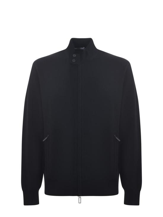 25FW 파올로페코라 집업 니트 A017F050 9000 Black