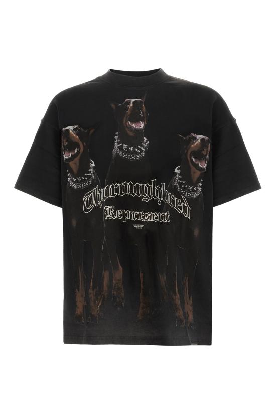 26SS 리프레젠트 반팔 티셔츠 MLM41135 003 VINTAGE BLACK