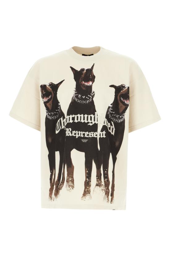 26SS 리프레젠트 반팔 티셔츠 MLM41135 002 VINTAGE WHITE