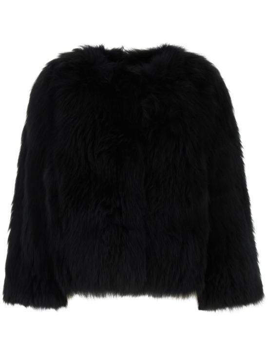 25FW 이브살로몬 코트 23WAV12350KRDX C99 Black - YVES SALOMON