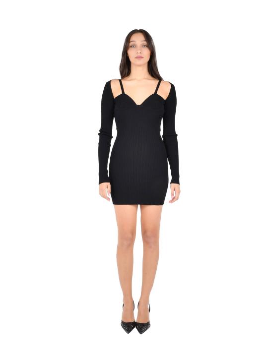 25FW 넨시 도자카 미디 원피스 NDKT0888000100 BLACK Black