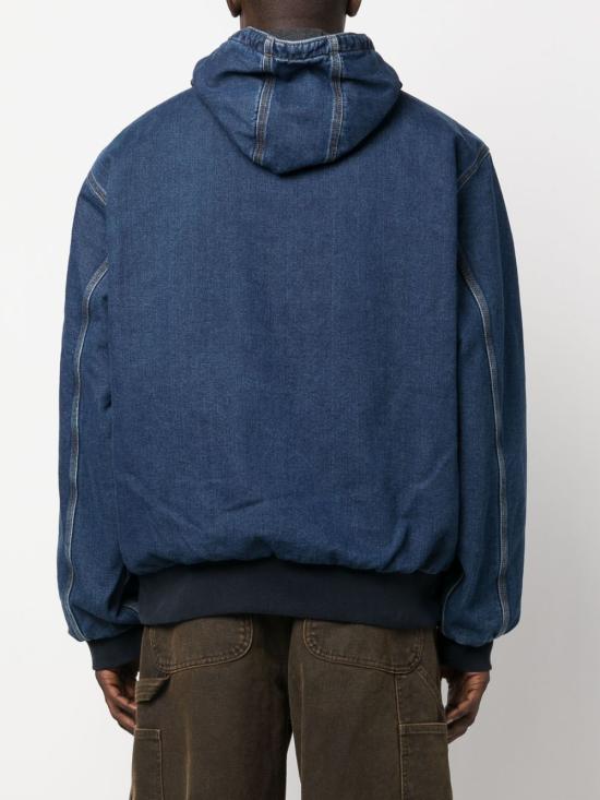 25FW 칼하트 WIP 후드 티셔츠 I0322320106 BLUE STONE WASHED DOM - CARHARTT WIP