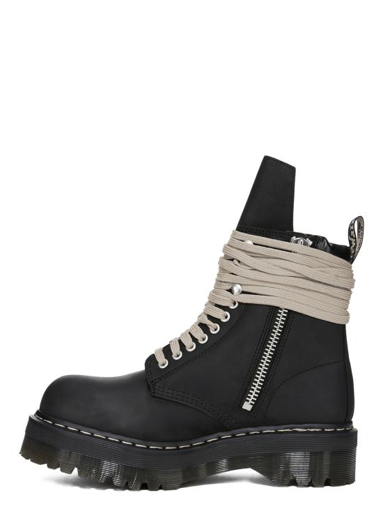 25FW 릭오웬스 X 닥터마틴 쿼드 솔 스틸 토 부츠 DW02E68139001 09 Black - RICK OWENS X DR. MARTENS