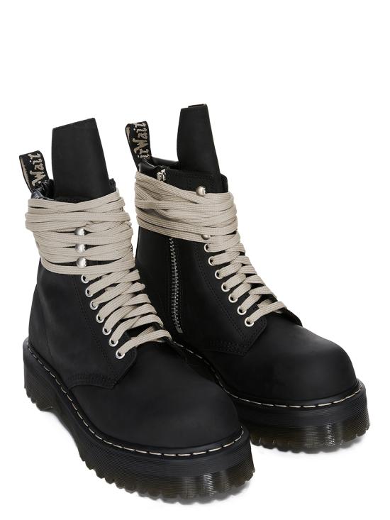 25FW 릭오웬스 X 닥터마틴 쿼드 솔 스틸 토 부츠 DW02E68139001 09 Black - RICK OWENS X DR. MARTENS