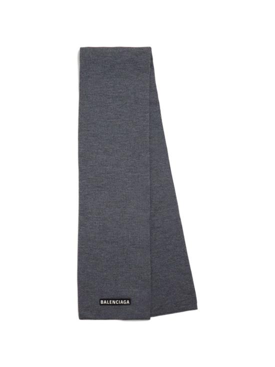 25FW 발렌시아가 머플러/스카프 822860 4G1B11241 Grey - BALENCIAGA