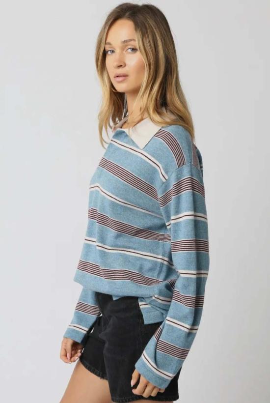  아잘레아 블라우스 아잘리아 로미 폴로 탑 - AZALEA