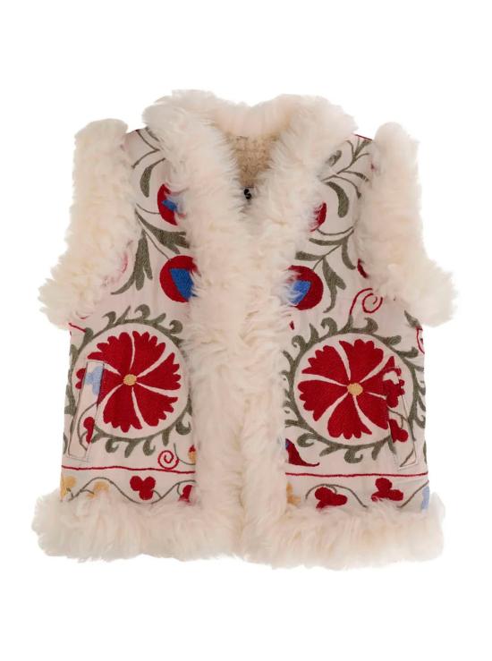 25FW ZAZI 베스트 BG101WHITEWITHREDEMBROIDERY Multicolor