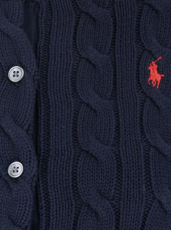 25FW 폴로 랄프로렌 폴로 자수 케이블 니트 가디건 211971868008 Blu - POLO RALPH LAUREN