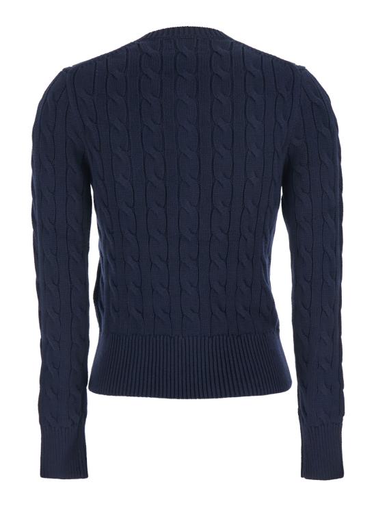 25FW 폴로 랄프로렌 폴로 자수 케이블 니트 가디건 211971868008 Blu - POLO RALPH LAUREN