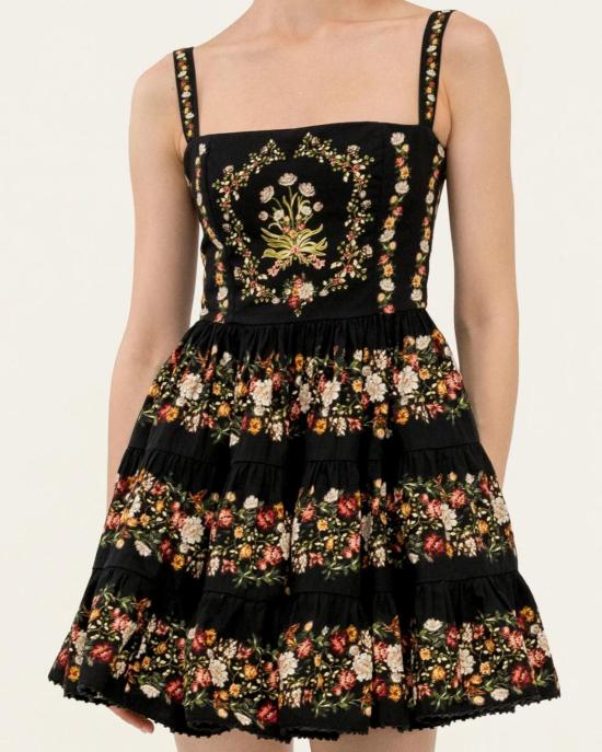  아구아 벤디타 숏 원피스 Agua By Agua Bendita Lima 미니 파라모 미니 드레스 멀티 - AGUA BY AGUA BENDITA