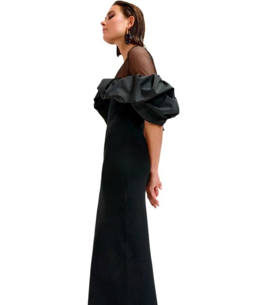 25FW 에센셜앤트워프 롱 원피스 ISATIS BL34 S Black - ESSENTIEL ANTWERP