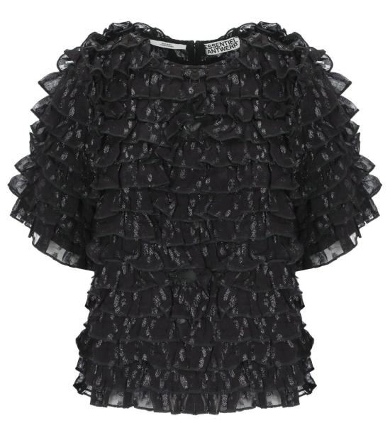 25FW 에센셜앤트워프 반팔 티셔츠 INCARVILLEA I1BL 34 Black