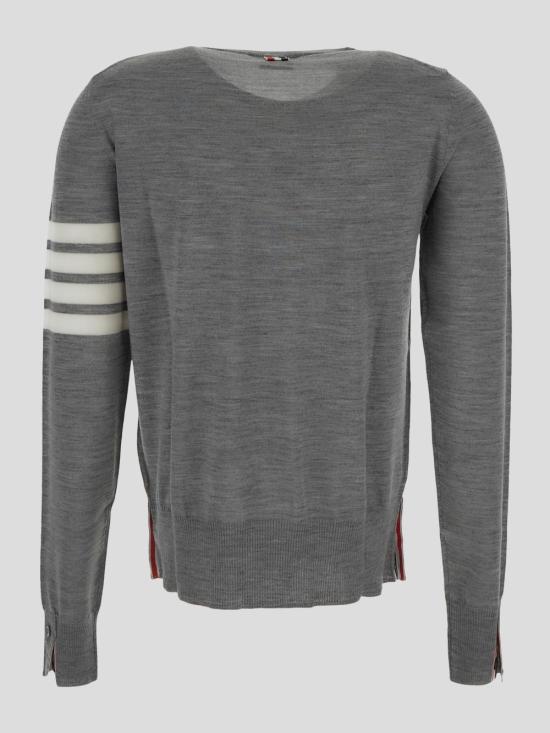 25FW 톰브라운 4바 릴렉스드 스웨터 FKA280AY1014055 LGRAY DOM - THOM BROWNE