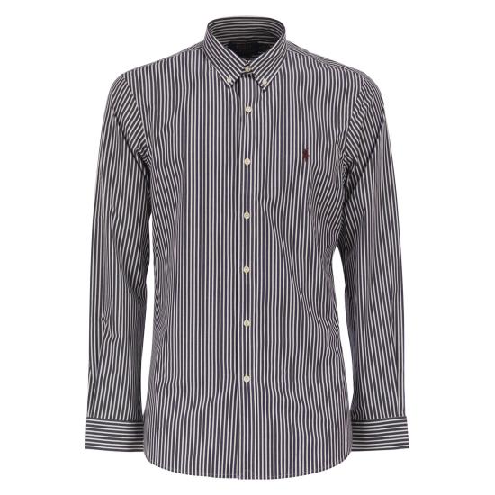 25FW 폴로 랄프로렌 긴팔 셔츠 710929344 NAVY WHITE