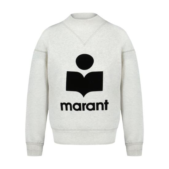 26SS 이자벨마랑 MOBY 모비 로고 스웨트셔츠 SW0003FA A1M07E 23EC white