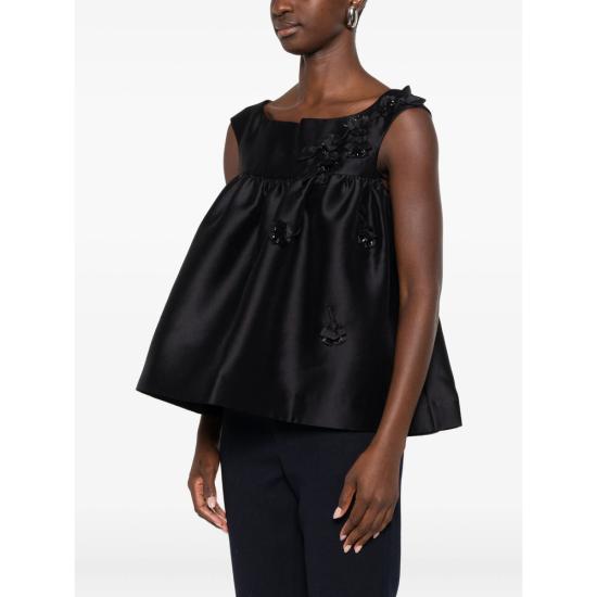 25FW 슈슈/통 민소매 티셔츠 MWDETO06SAT253BA100 BLACK DOM - SHUSHU/TONG