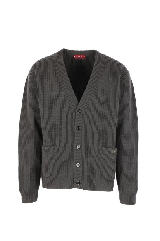 25FW 구찌 울 캐시미어 립 니트 가디건 833501XKEYK3019 FOREST GREEN DOM