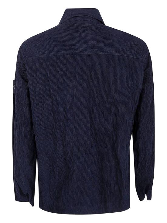 25FW 스톤 아일랜드 오가닉 코튼 코듀로이 오버셔츠 K2S151200012S0212V0020 NAVY DOM - STONE ISLAND