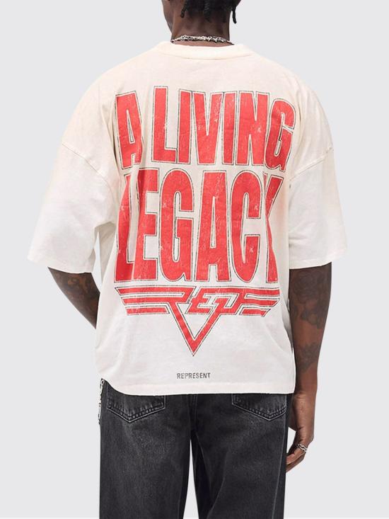 25FW 리프레젠트 반팔 티셔츠 MLM100176 30 White - REPRESENT