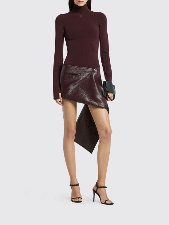 25FW 쿠레쥬 터틀넥 425MPU260FI0001 4010 Burgundy - COURREGES