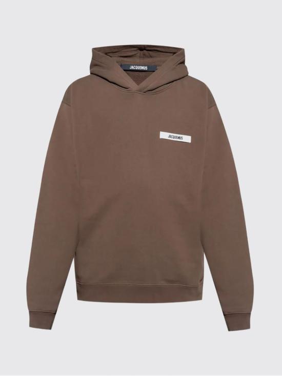 25FW 자크뮈스 긴팔 티셔츠 HOM00247AJ00126 880 Brown - JACQUEMUS