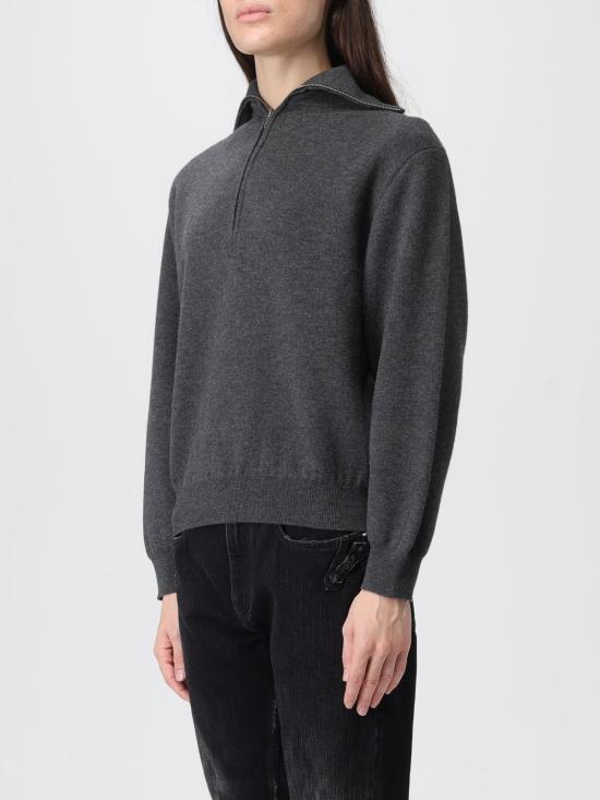 25FW 발렌시아가 백 투 프런트 하이 넥 스웨터 849931T1754 8519 Grey - BALENCIAGA