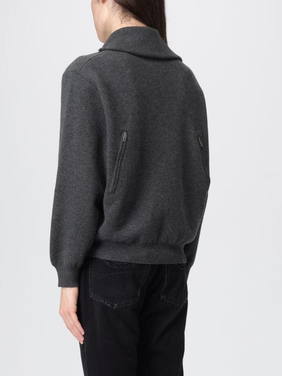 25FW 발렌시아가 백 투 프런트 하이 넥 스웨터 849931T1754 8519 Grey - BALENCIAGA